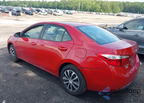 2015 Toyota Corolla Le from USA, damaged, VIN 2T1BURHE4FC231841